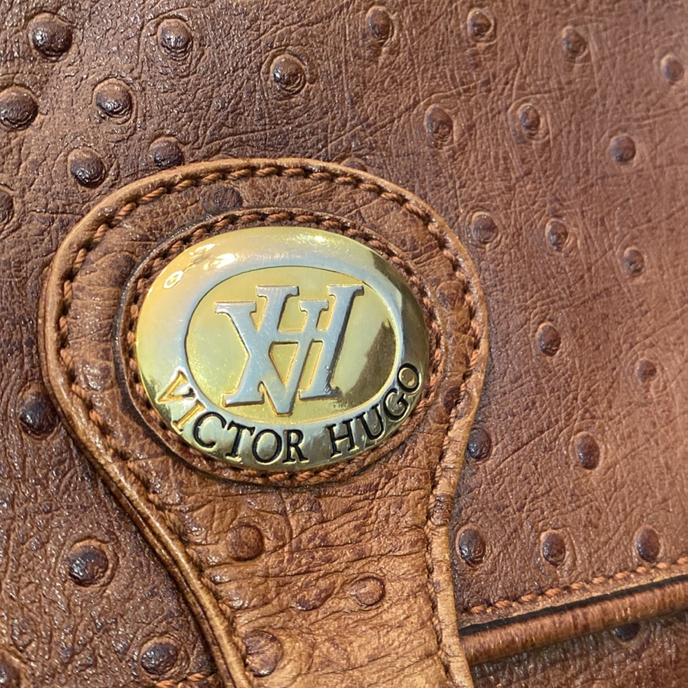 Vintage Victor Hugo Ostrich Leather Purse - Picture 13 of 15